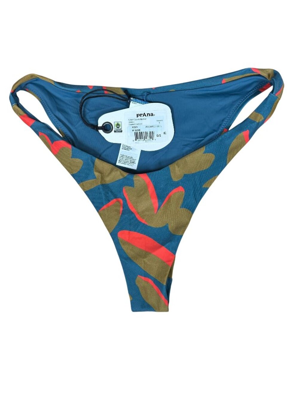 prAna Lahari Classic Bikini Bottom Catalina Indo Disco Size S NWT